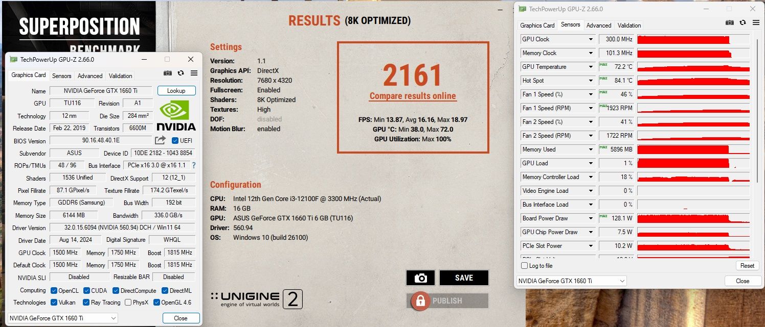 GTX 1660TI 6GB ASUS Tuf видеокарта