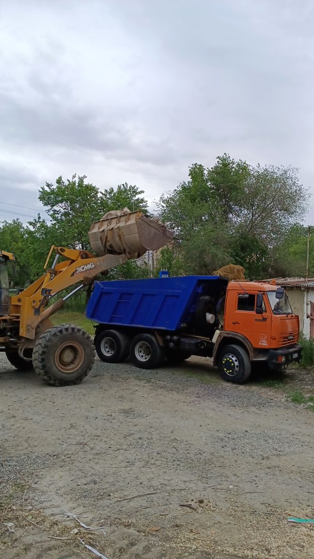 КамАЗ Вывоз мусора строй отхода с рабочими  на КамАЗе 10-15 то