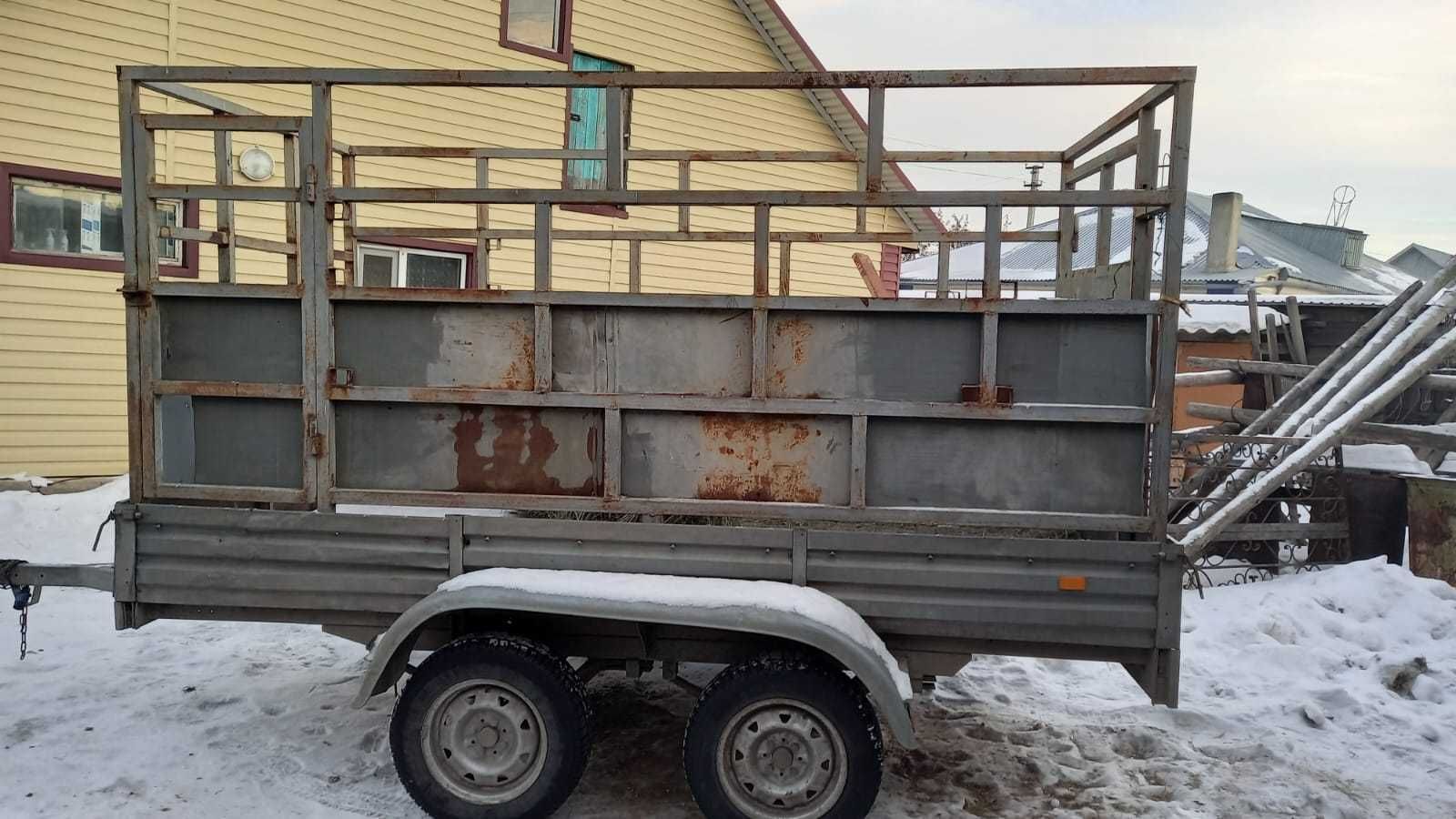 Коневозка прицеп двуосный
