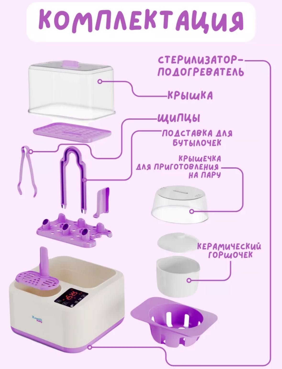 Стерилизатор / обогреватель детских бутылок