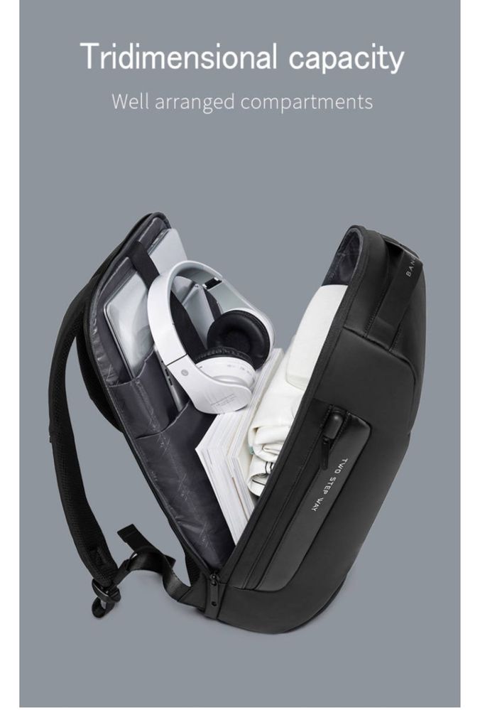 Рюкзак BANGE BG7216 black городской 25 л черный