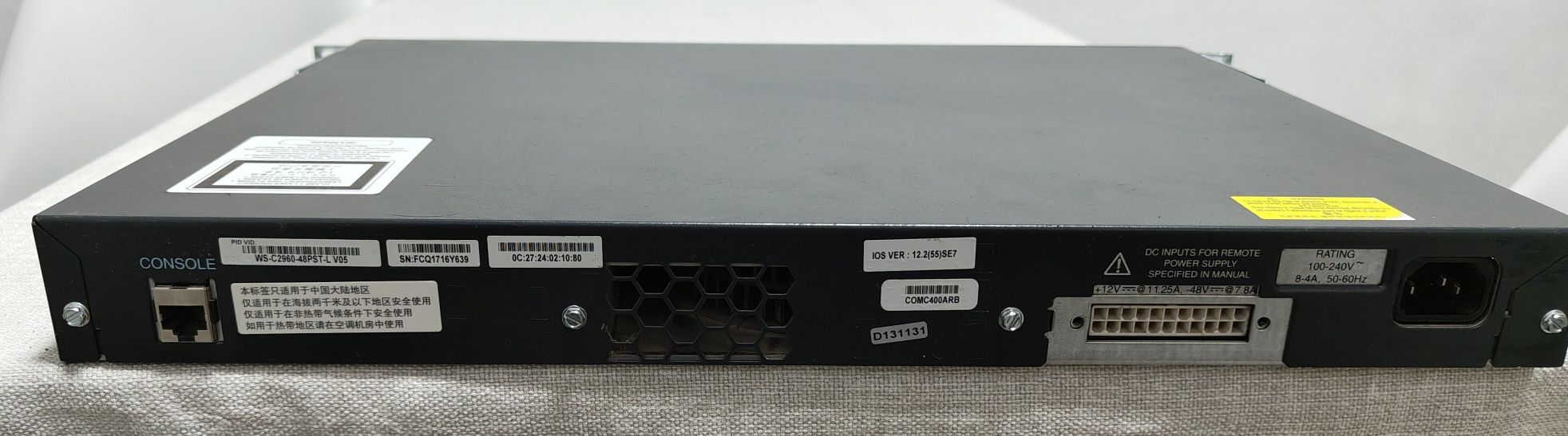 Коммутатор Cisco Catalyst 2960-48PST-L