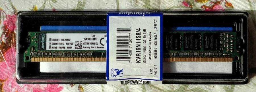 Оперативная память для ПК DDR3 1600 MHz 4 Gb