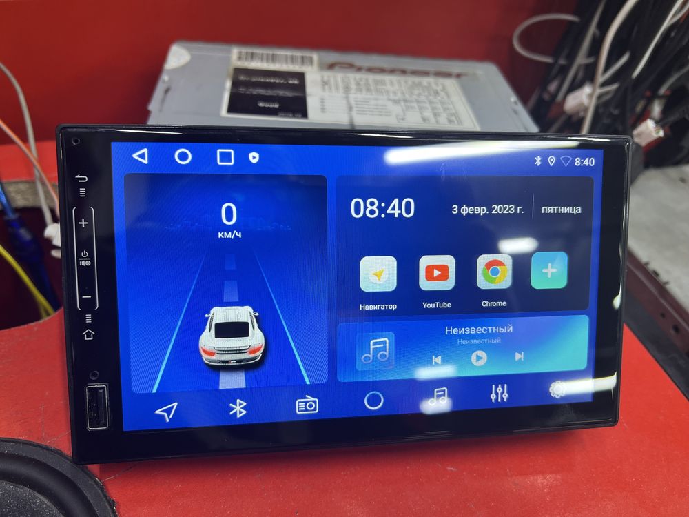 2дин Андроид магнитола 7»дюйм магнитафон с IPS CarPlay Память 2гб 32гб