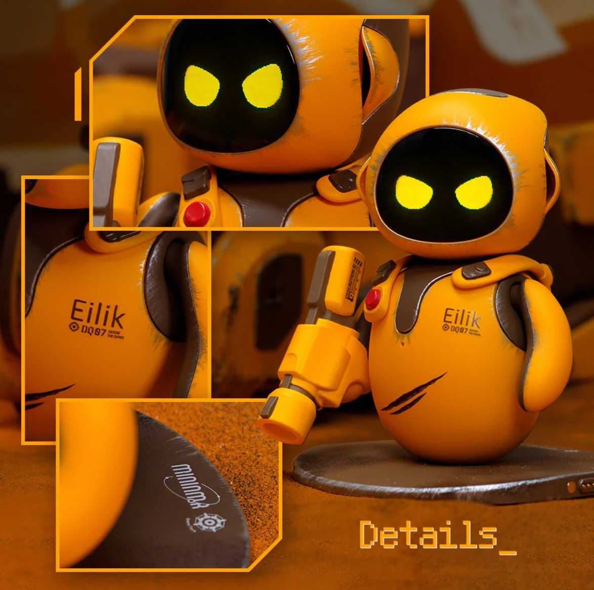 Робот Eilik-DQ с ИИ. Эйлик- интерактивная игрушка (версия с игрой)