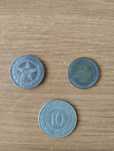 Продам 3 старинные монеты 50 копеек 1922, 5 копеек 1957 и 10 ДинарЮгос