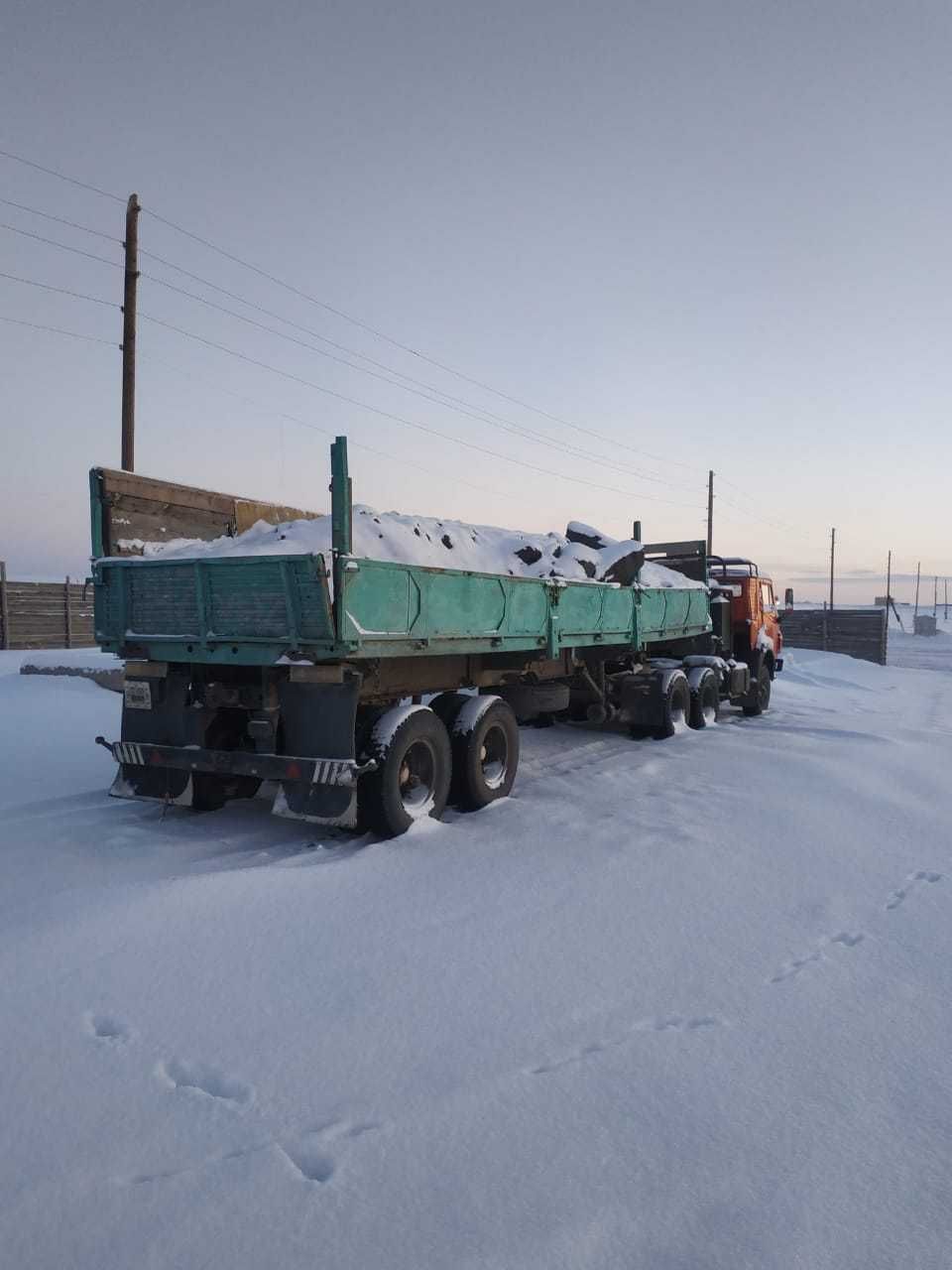КамАЗ 5320 С ДВУМЯ ПРИЦЕПАМИ 9м и 13м 1993 г