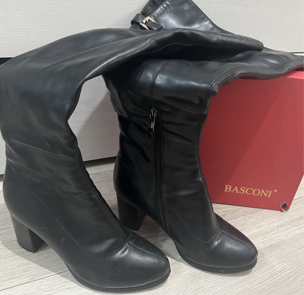 Сапоги basconi черного цвета