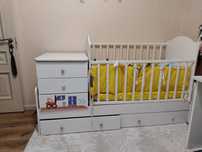 Детский манеж, кровать, люлька, тумба 3 в 1
