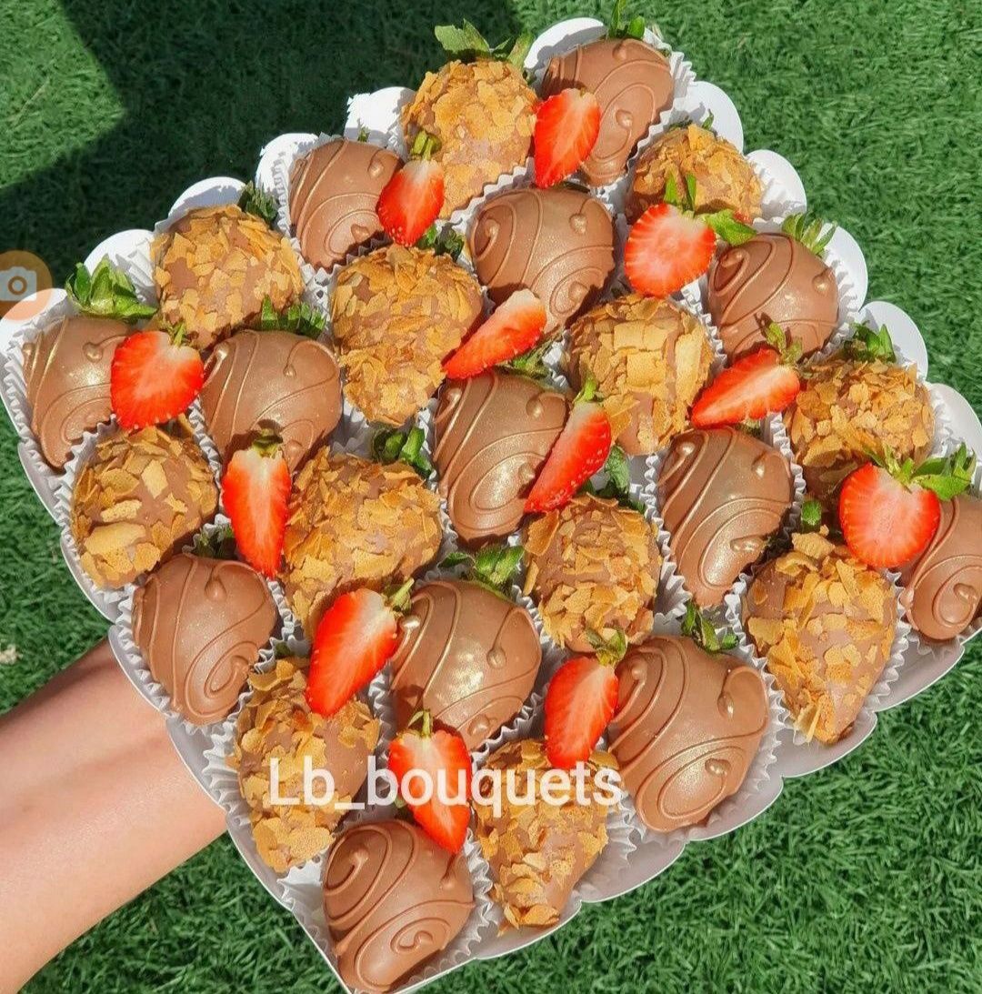 Клубника в шоколаде,  Букет, Цветы, Гүл Дубайский шоколад,  Гранат