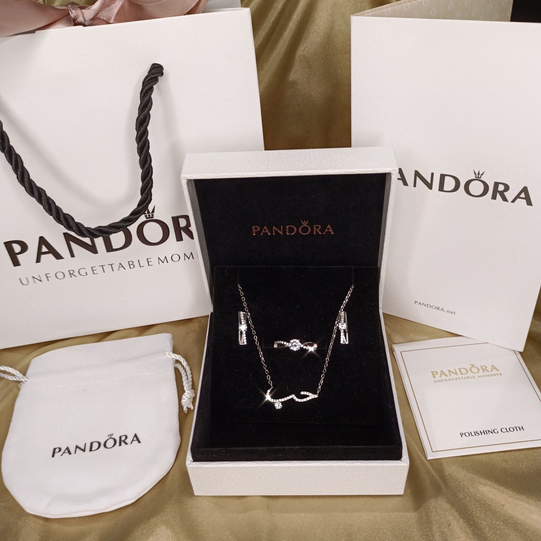 Серебряный набор Пандора, скидка 50%