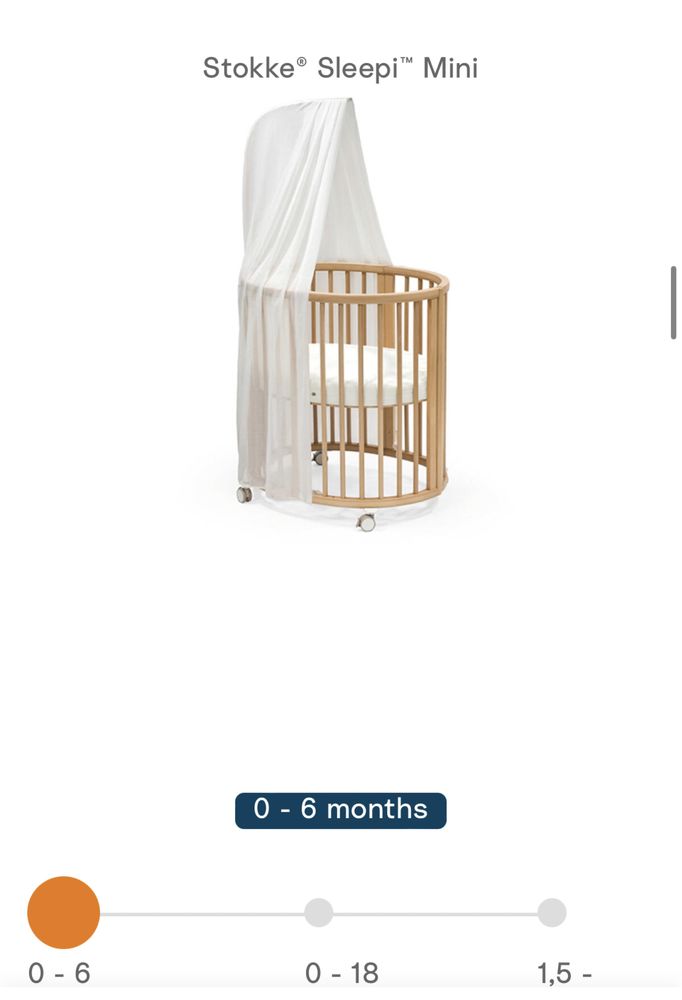 Продам детскую кроватку SLEEPI Mini Natural +доп вставка Bed Extension