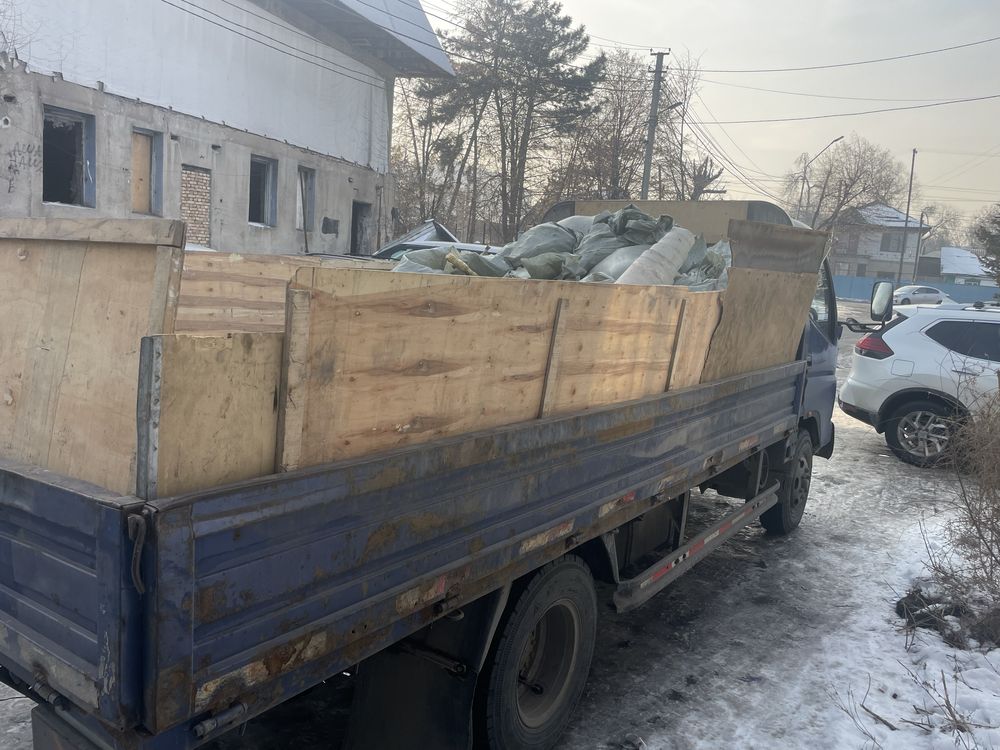 Вывоз строительного мусора открытый борт