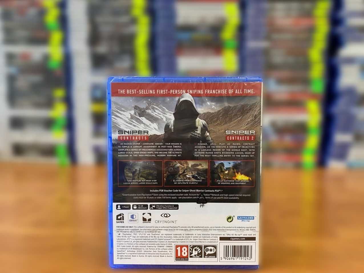 НОВЫЙ Sniper: Ghost Warrior Contracts 1+2 PS5/ Снайпер Пс 5 Много Игр