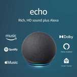 Новая умная колонка Amazon Echo Dot 4th Gen, charcoal