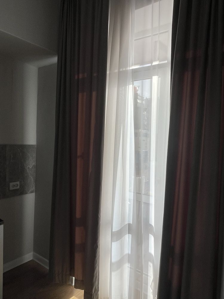 Шторы б/у с тюлью