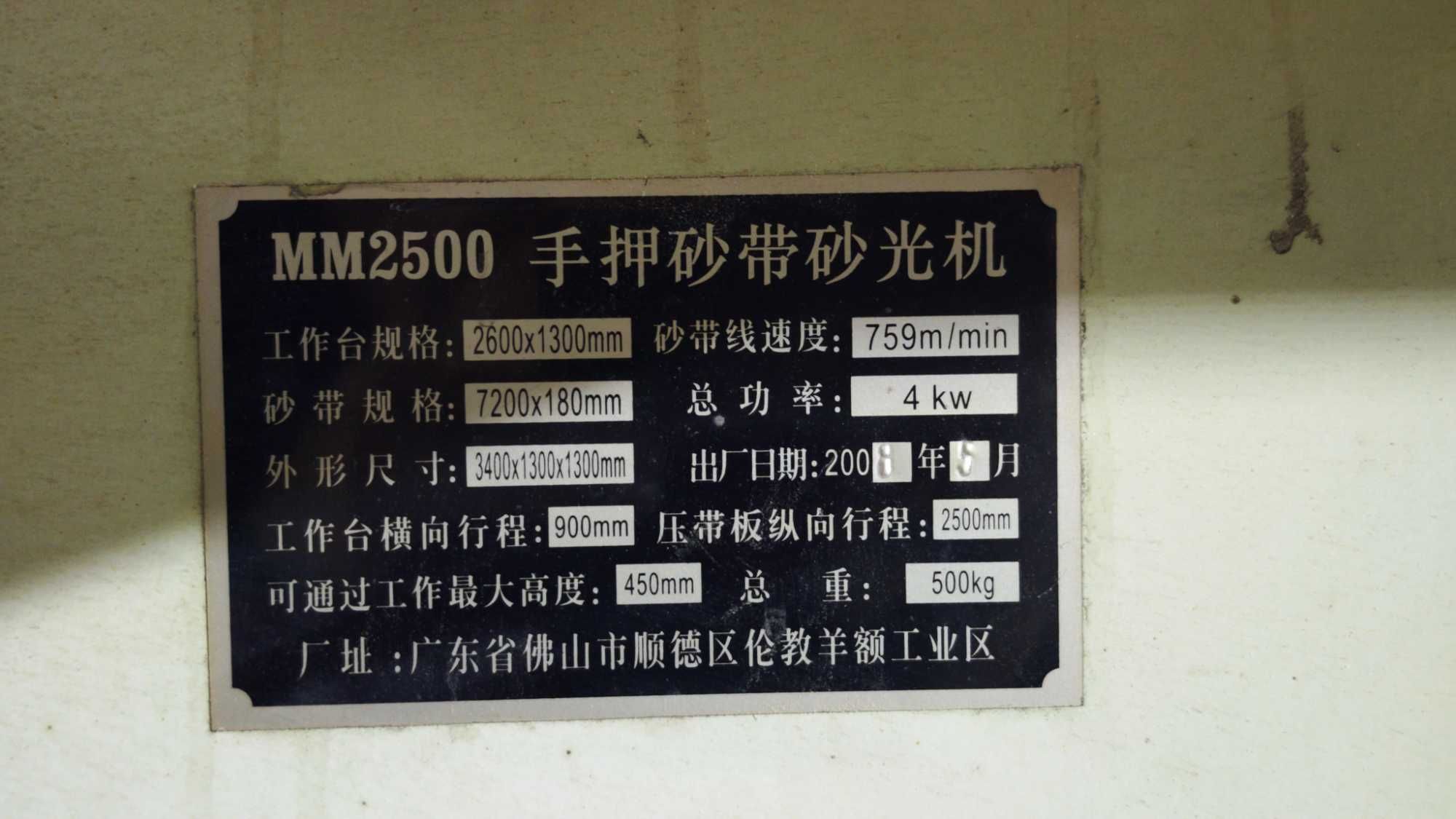 Шлифовальная машина MM2500