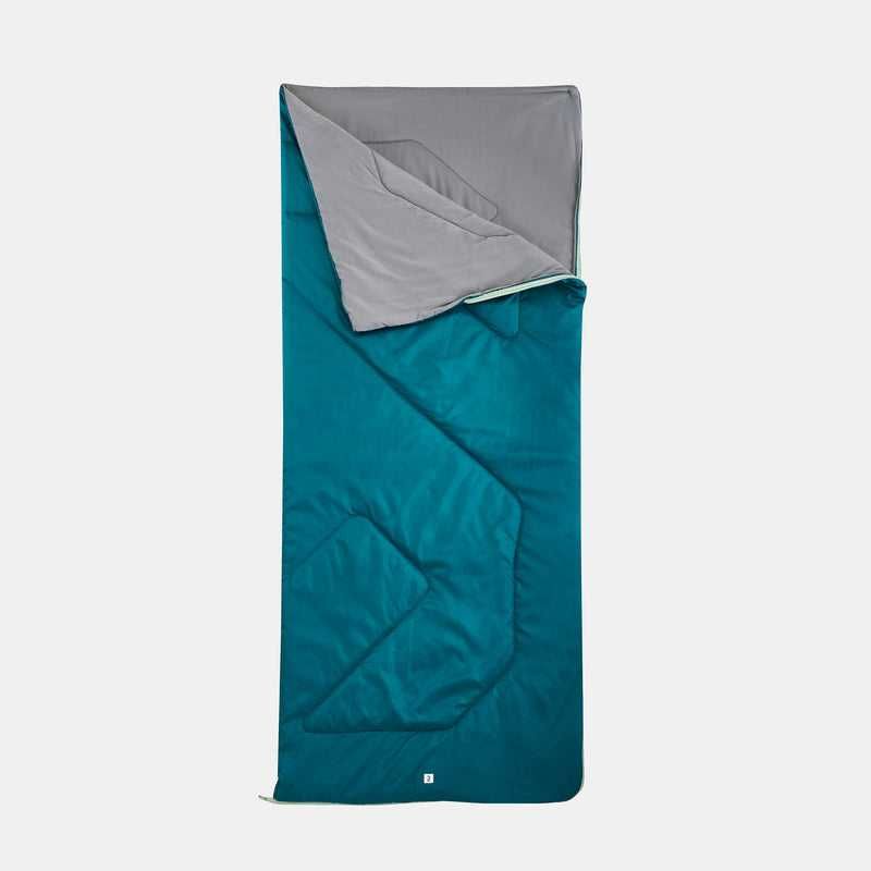 МЕШОК СПАЛЬНЫЙ ДЛЯ КЕМПИНГА ARPENAZ 20° Decathlon   серый-голубой