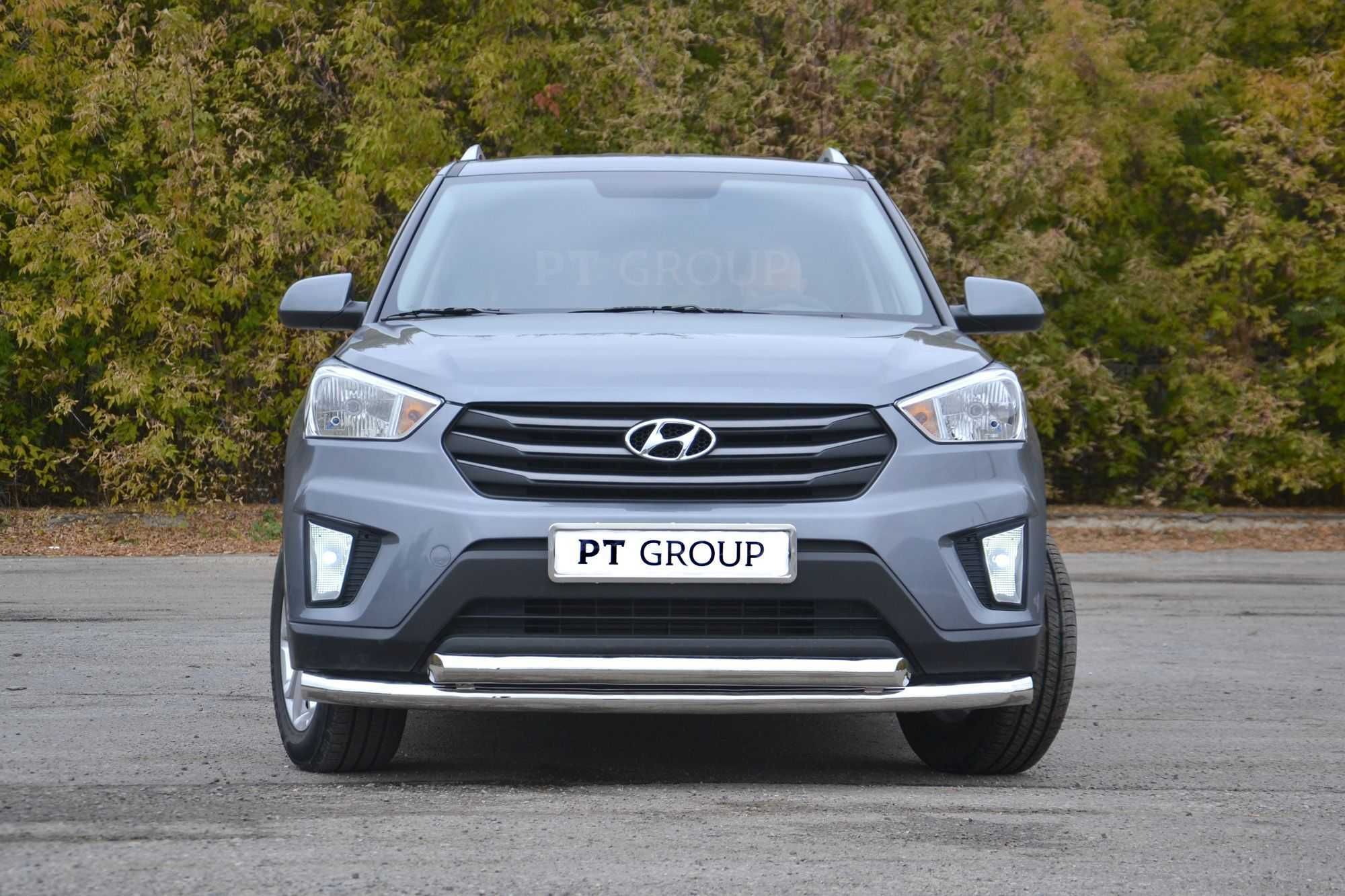 Защита переднего бампера для HYUNDAI Creta от 2016 до 2020 г.в.