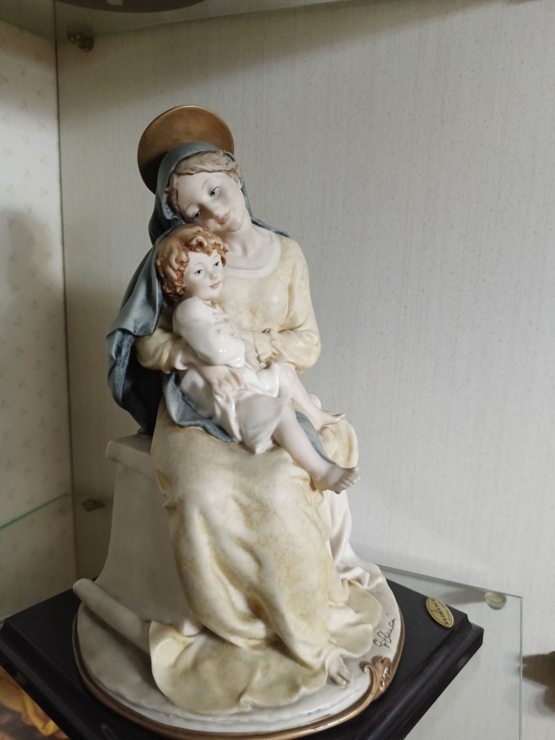 Коллекционная статуэтка Дева Мария с Иисусом. Бренд Florence. Италия