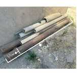 Продаю 2 железные трубы 3.10 м × 17 см — крепкие, тяжёлые