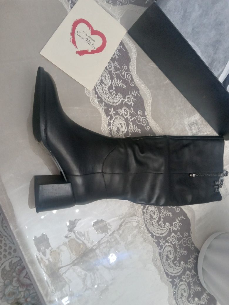 Продам сапоги кожа.