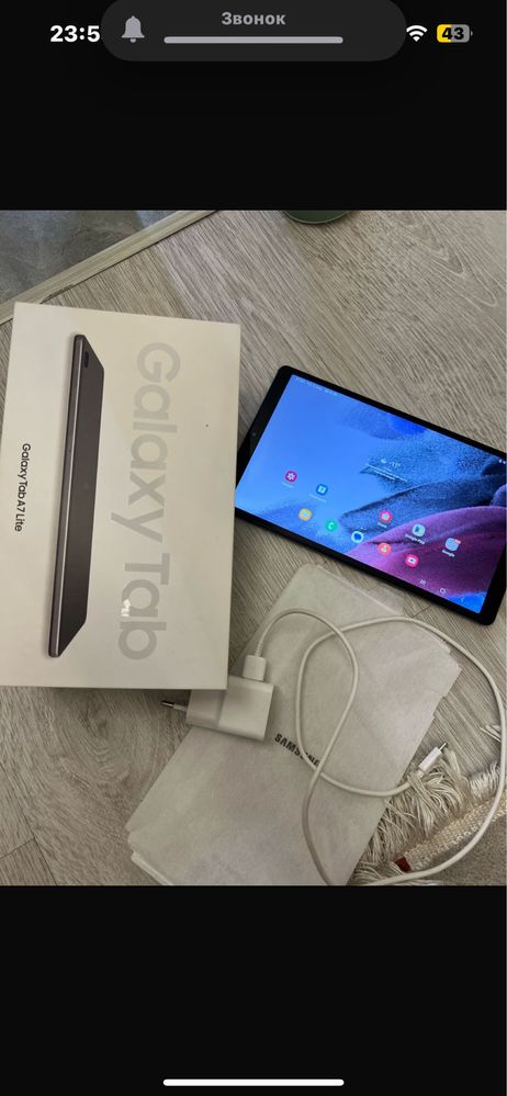 Samsung tab a7 lite с гарантией 32 гб + 1 тб карта памяти состояние ++