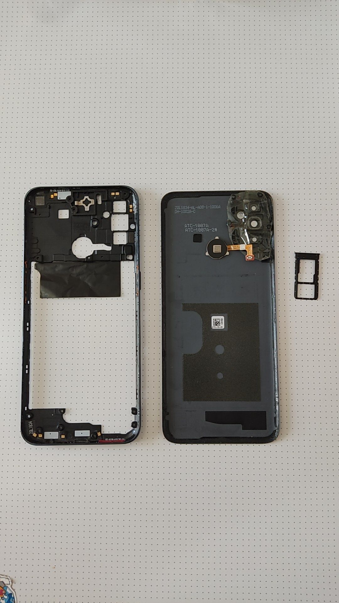 Средняя рамкаи крышка one plus n10 5g, nord n100 (be2013), oppo a53