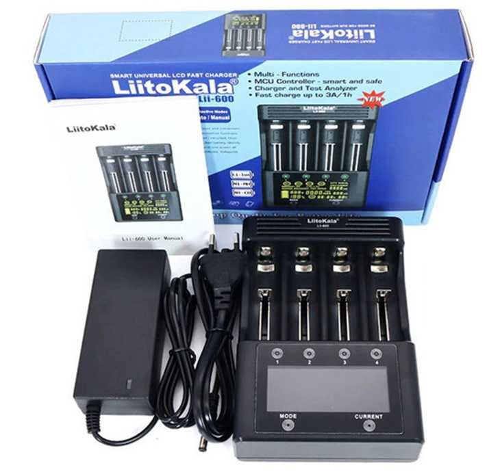 Зарядные устройства Li-ion 18650 - LiitoKala Lii-600, Lii-500 и другие