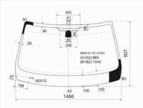 Стекло лобовое Bmw X1