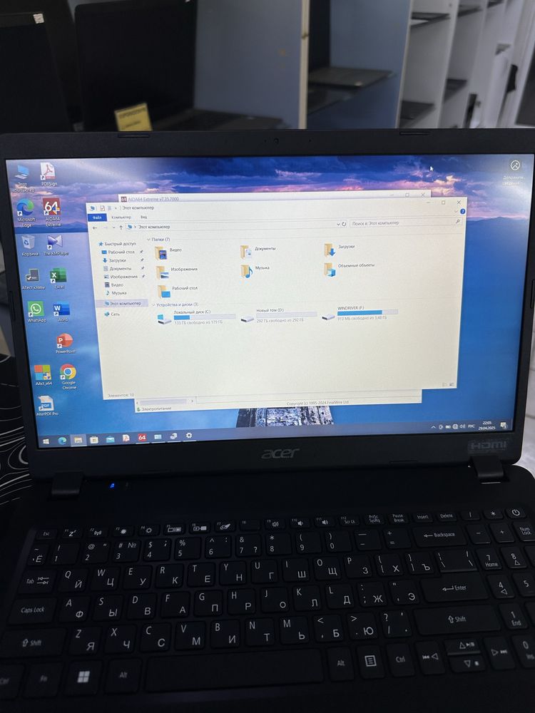 Acer Core i5-1035G1/ОЗУ-8ГБ/ССД-512ГБ емкость 95% в идеале без минусов
