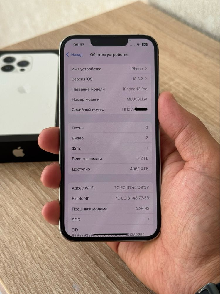  iPhone 13pro 5G 512gb LL/A silver в идеальном сост.вся в родне!