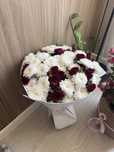 букет хризантем с кустовыми