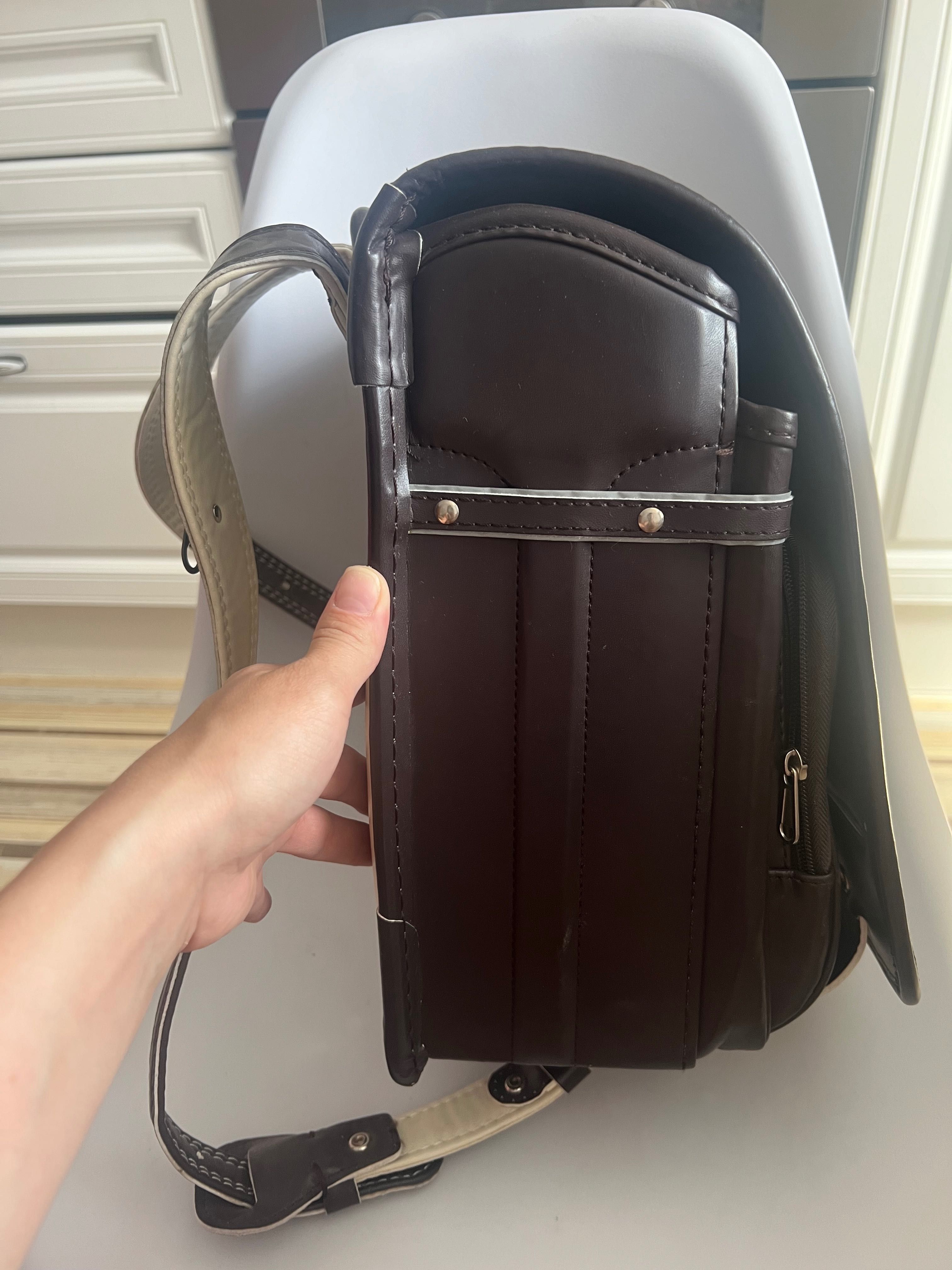 Продам кожаный портфель для школьников