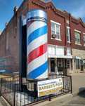 Барбер шоп барбер пул Barber pole в парикмахерский значок