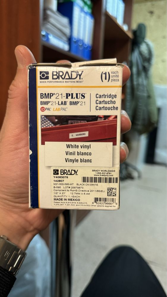 Картридж BRADY M21 Vinyl 12.7 mm