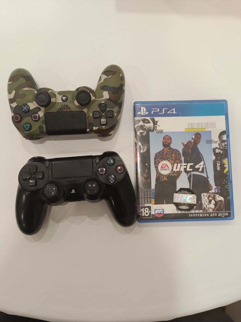 Продам UFC 4 и 2 джойстика dualshok 4