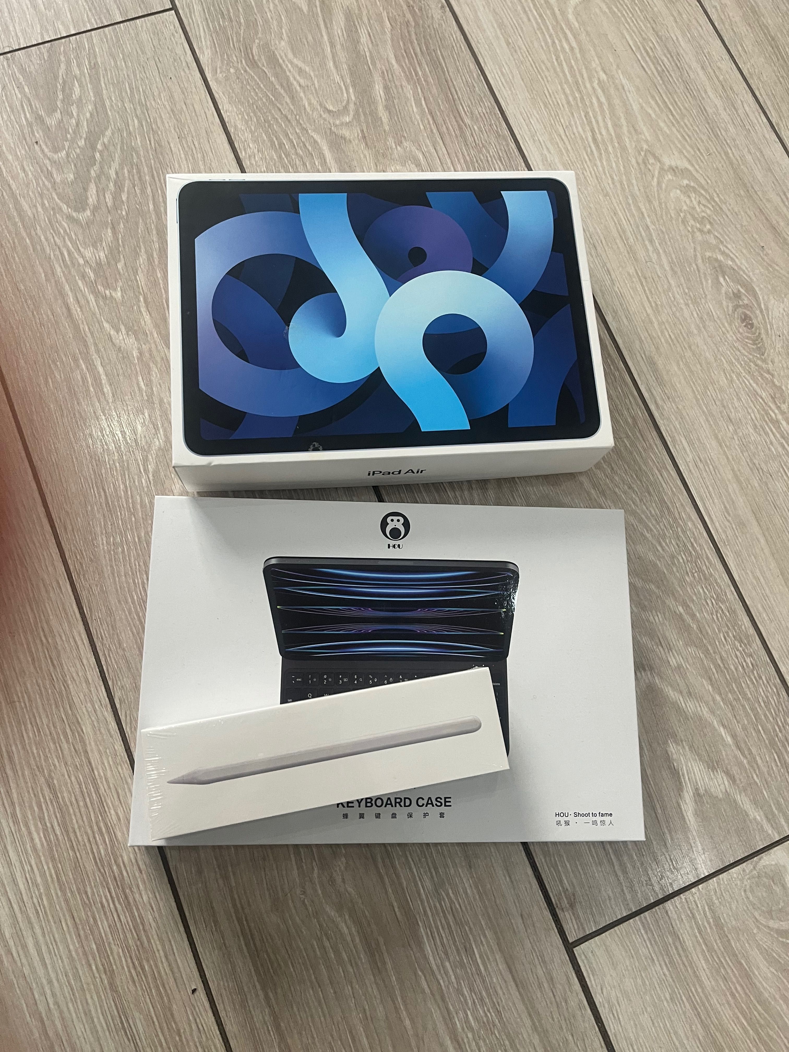 iPad Air 4 + клавиатура + Новый чехол и стилус pencil