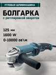 Балгарка Макита 125мм 1600ват УШМ болгарка с регулировкой скорости