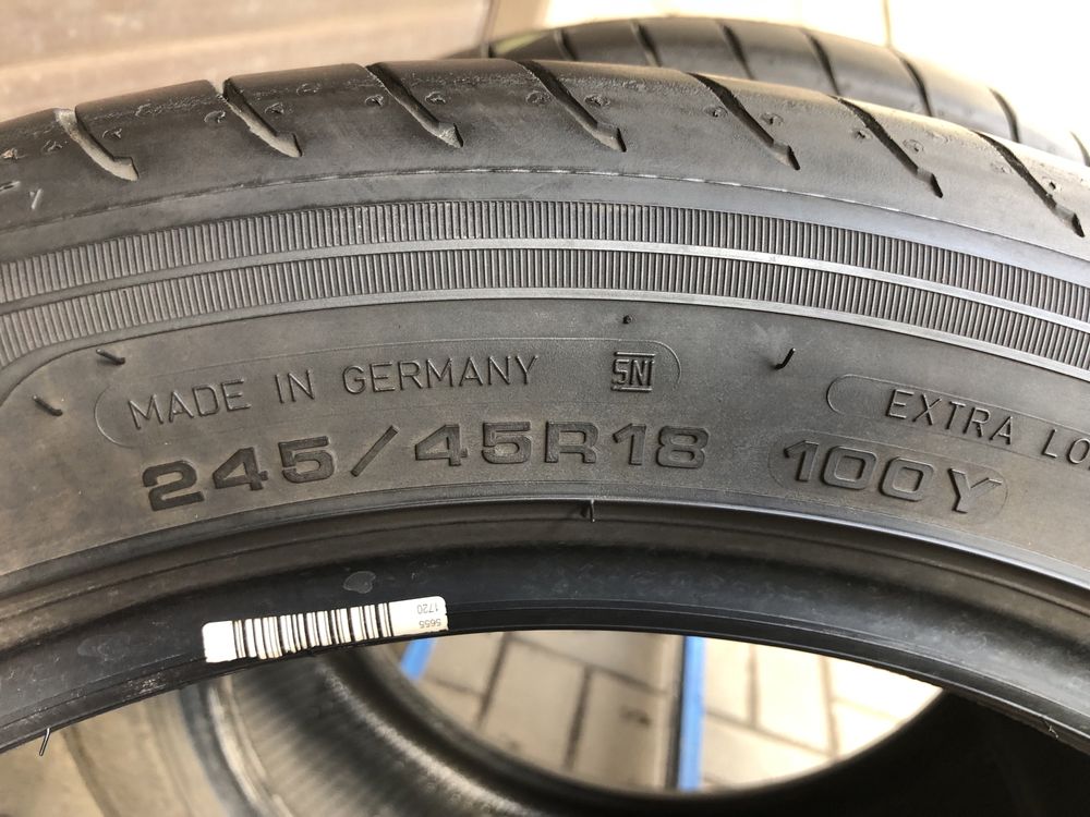 245/45/18 пара шин б/у из Германии