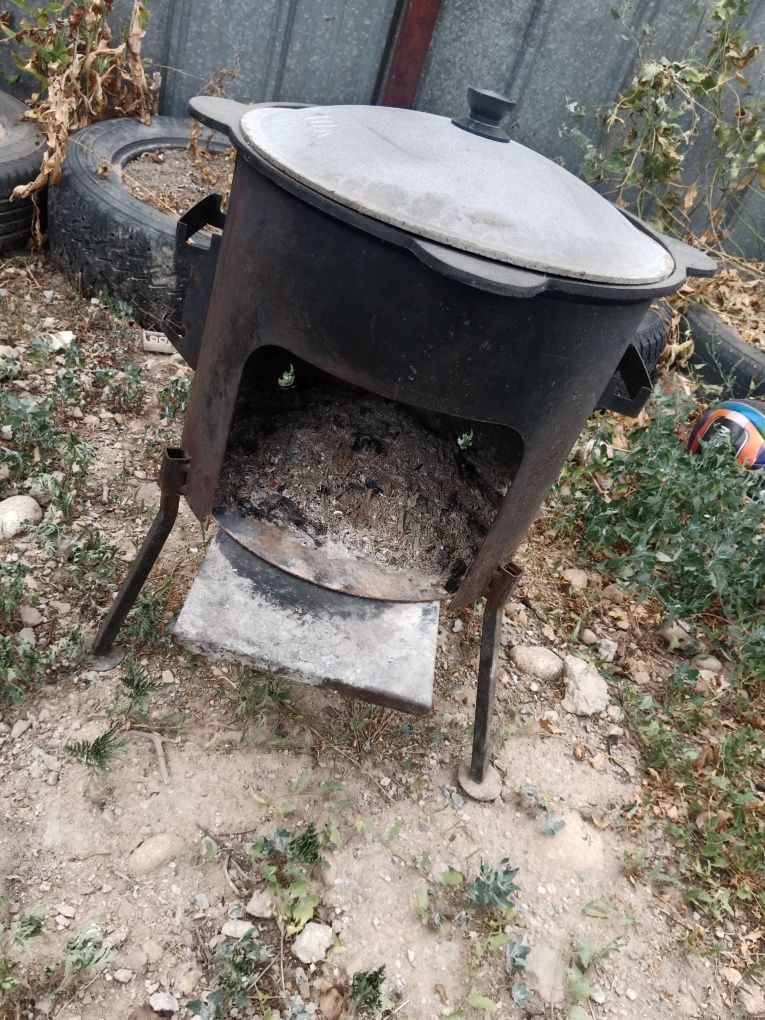 Казан с печкой .