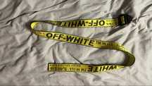 Ремень off-white ориг желтый, торг уместен