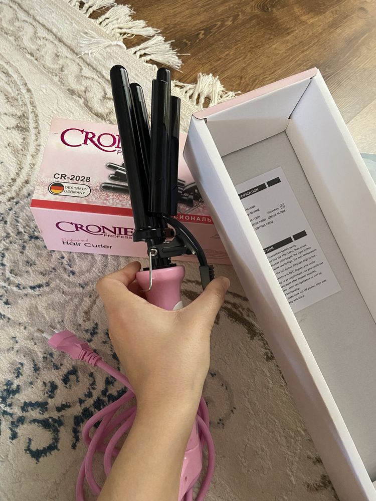 Продаю тройную плойку для волос Cronier