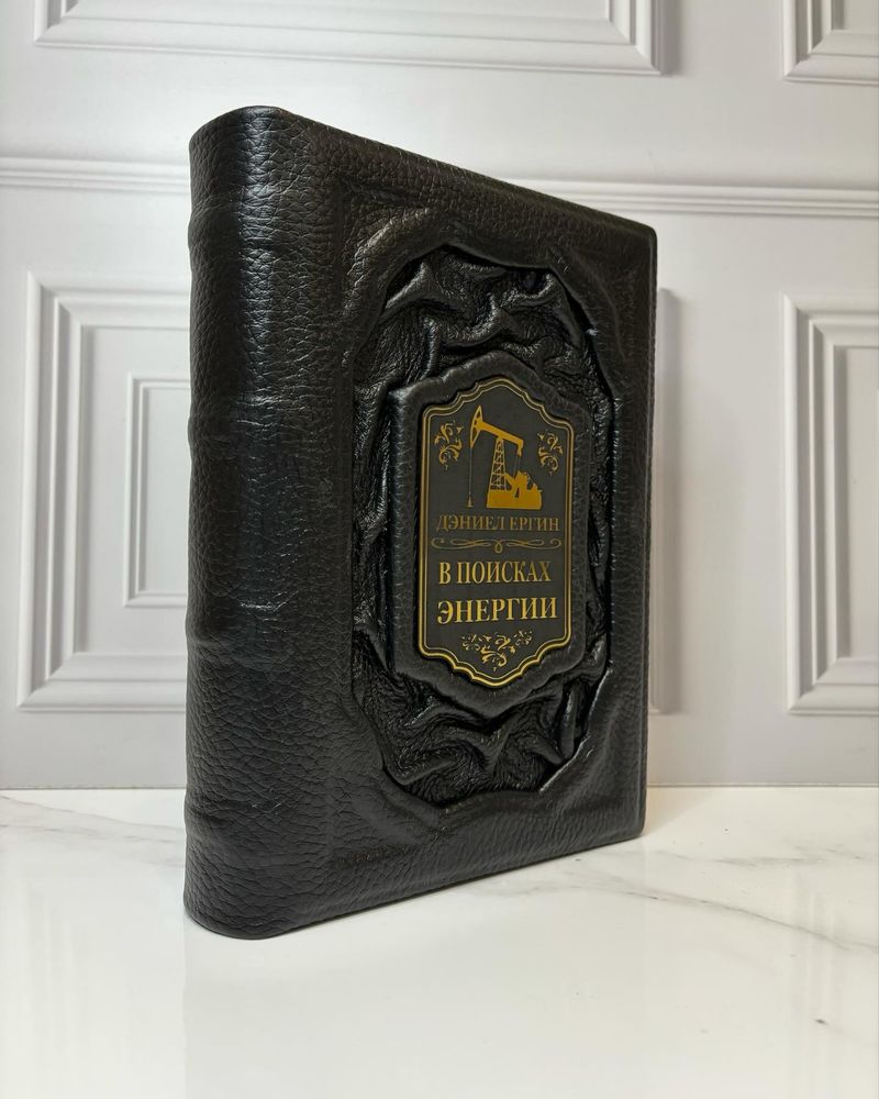 Подарочная книга «В поисках энергии» в коже