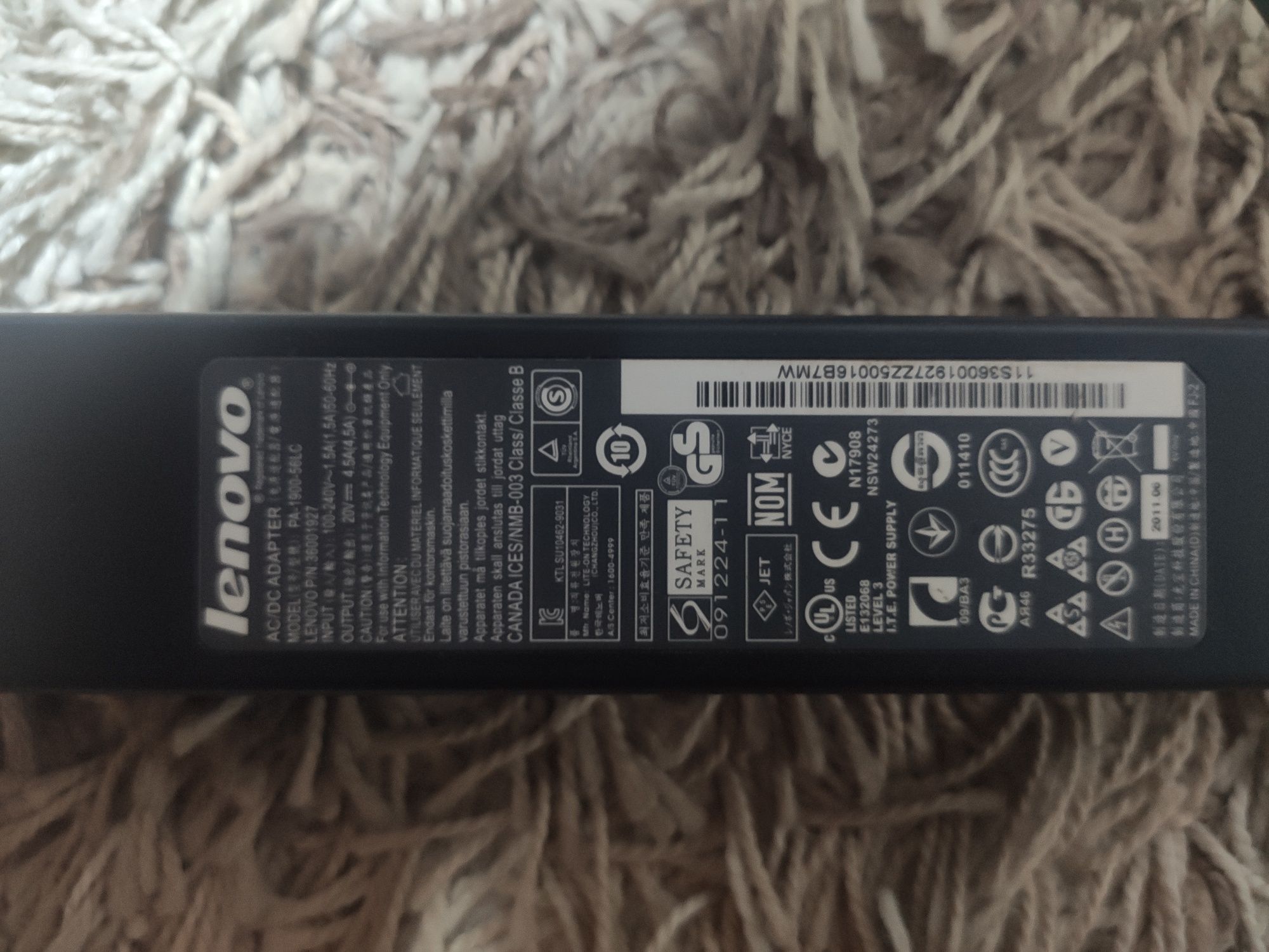 Блок питания для ноутбука Lenovo  PA-1900-56LC