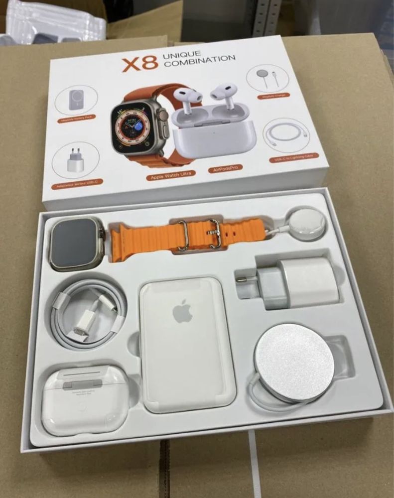 НАБОР 6 в 1 Apple Watch 8 ultra + AirPods