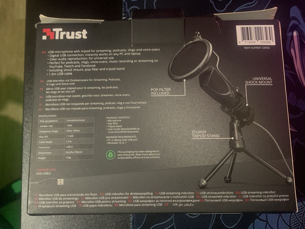 Usb Микрофон Trust MANTIS GXT 232