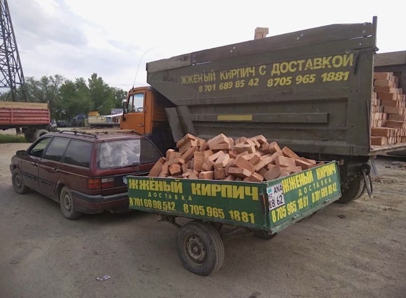 Жженый кирпич с ДОСТАВКОЙ! ТАРАЗ! От 100 до 100тысяч кирпичей!