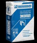 Наливной пол Экопол Гипсополимер, гипсовый 30кг ровный пол