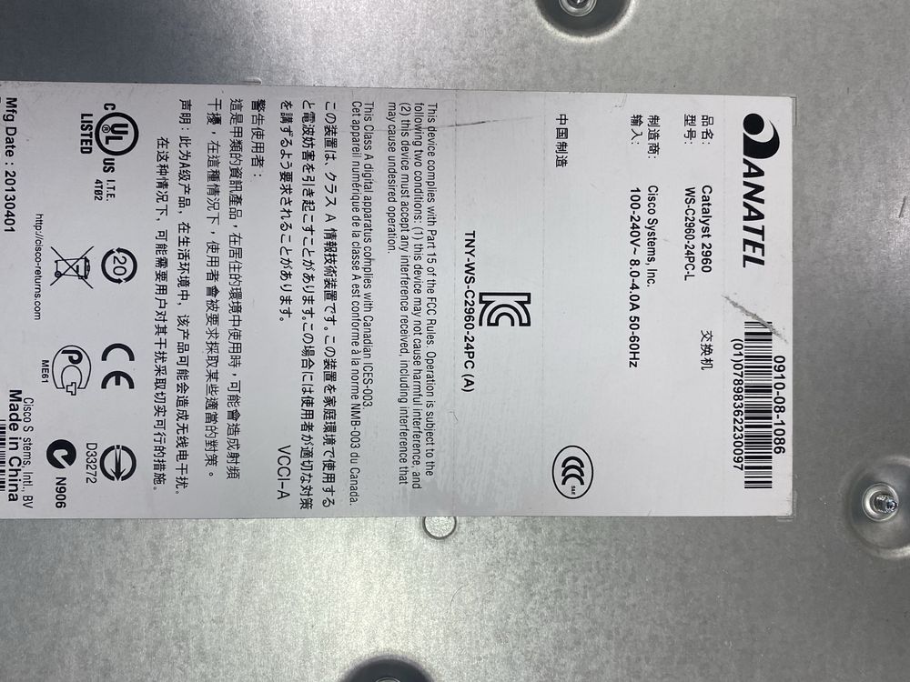 Cisco 2960 24 порта poe